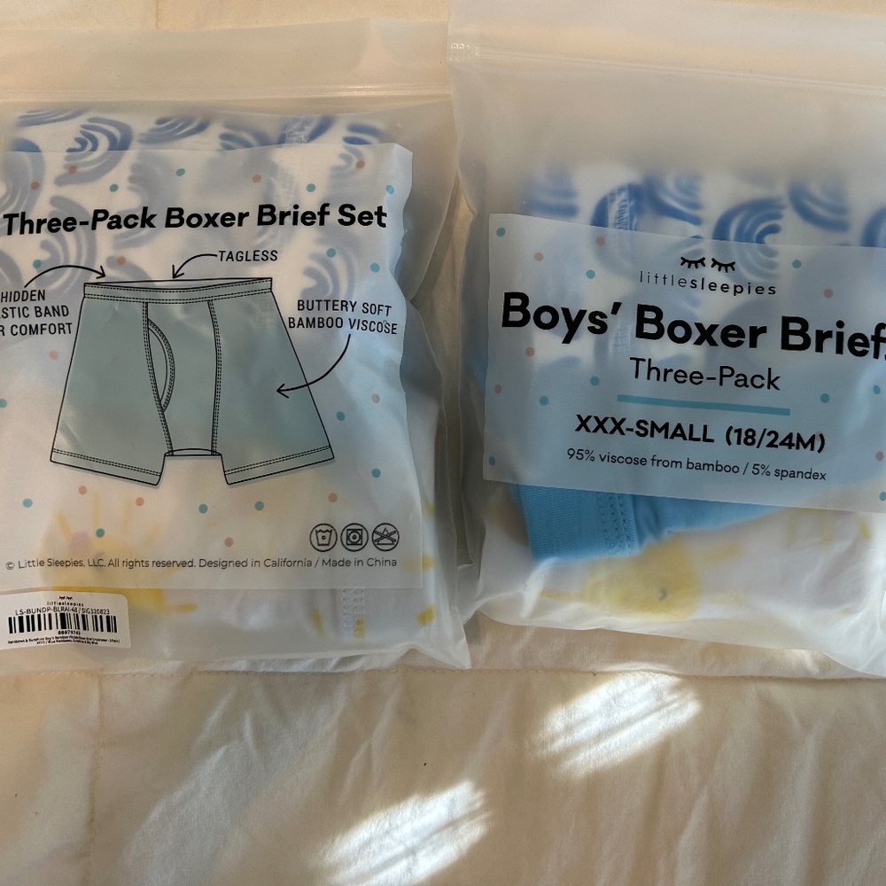 Little Sleepies undies size 18/24 mo